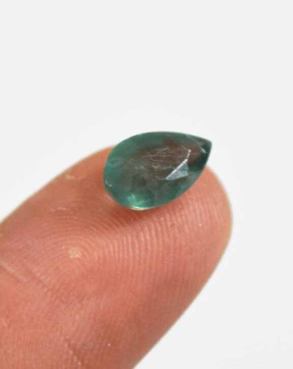Natural Grandidierite Faceted Pear Gemstone 1.40 Ct Rare Loose Stone for Ring Jewelry Making