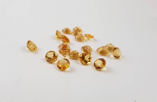 Natural Citrine Gemstone Lot 4mm 5mm – Faceted Round Loose Stones Wholesale - Image 7