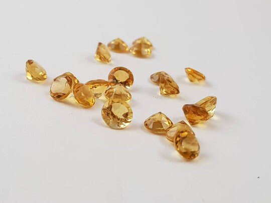 Natural Citrine Gemstone Lot 4mm 5mm – Faceted Round Loose Stones Wholesale - Image 8