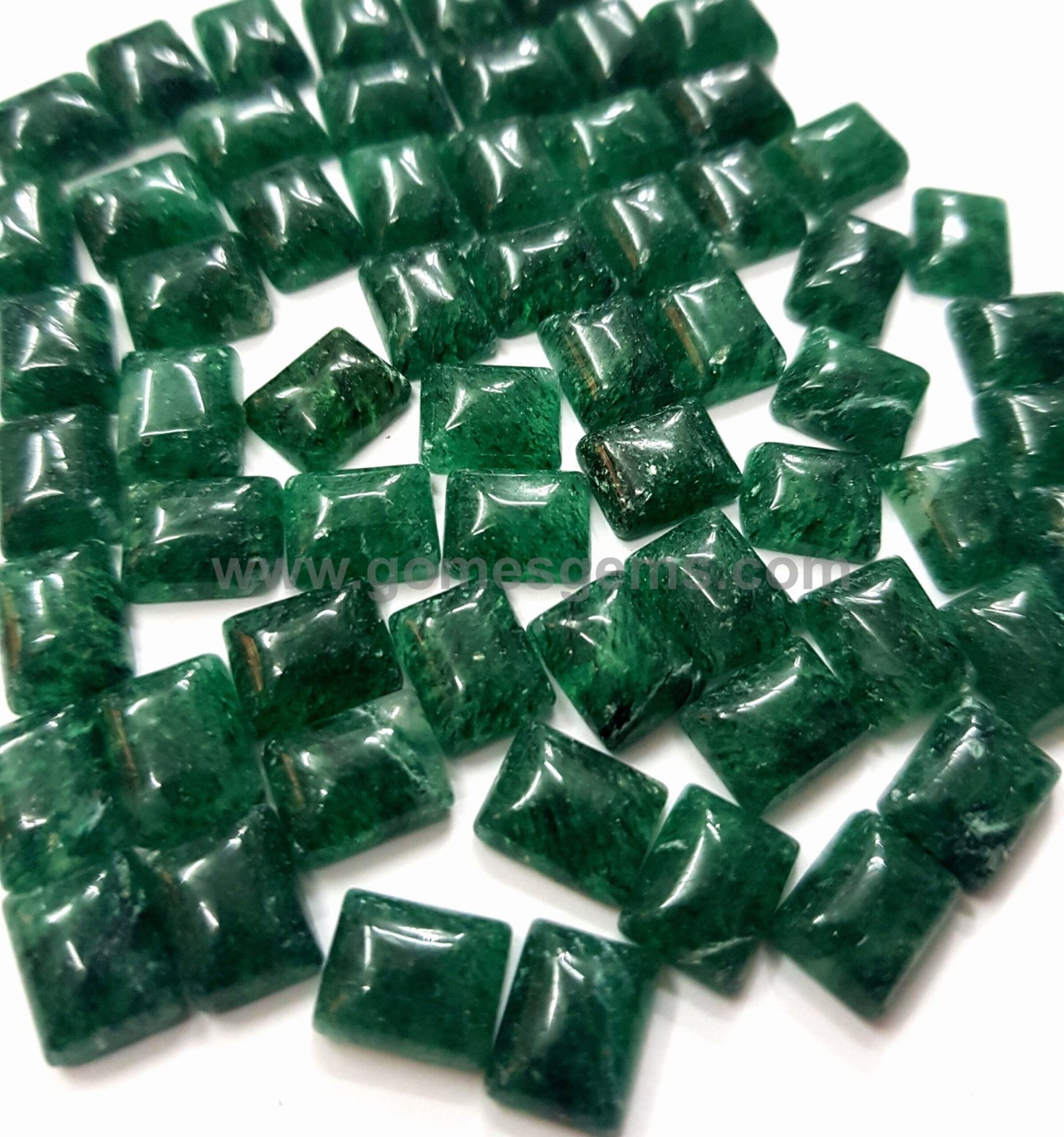 Natural Green Aventurine Octagon Cabochon, Calibrated Gemstone (3x5 To 10x14 MM) - Image 9