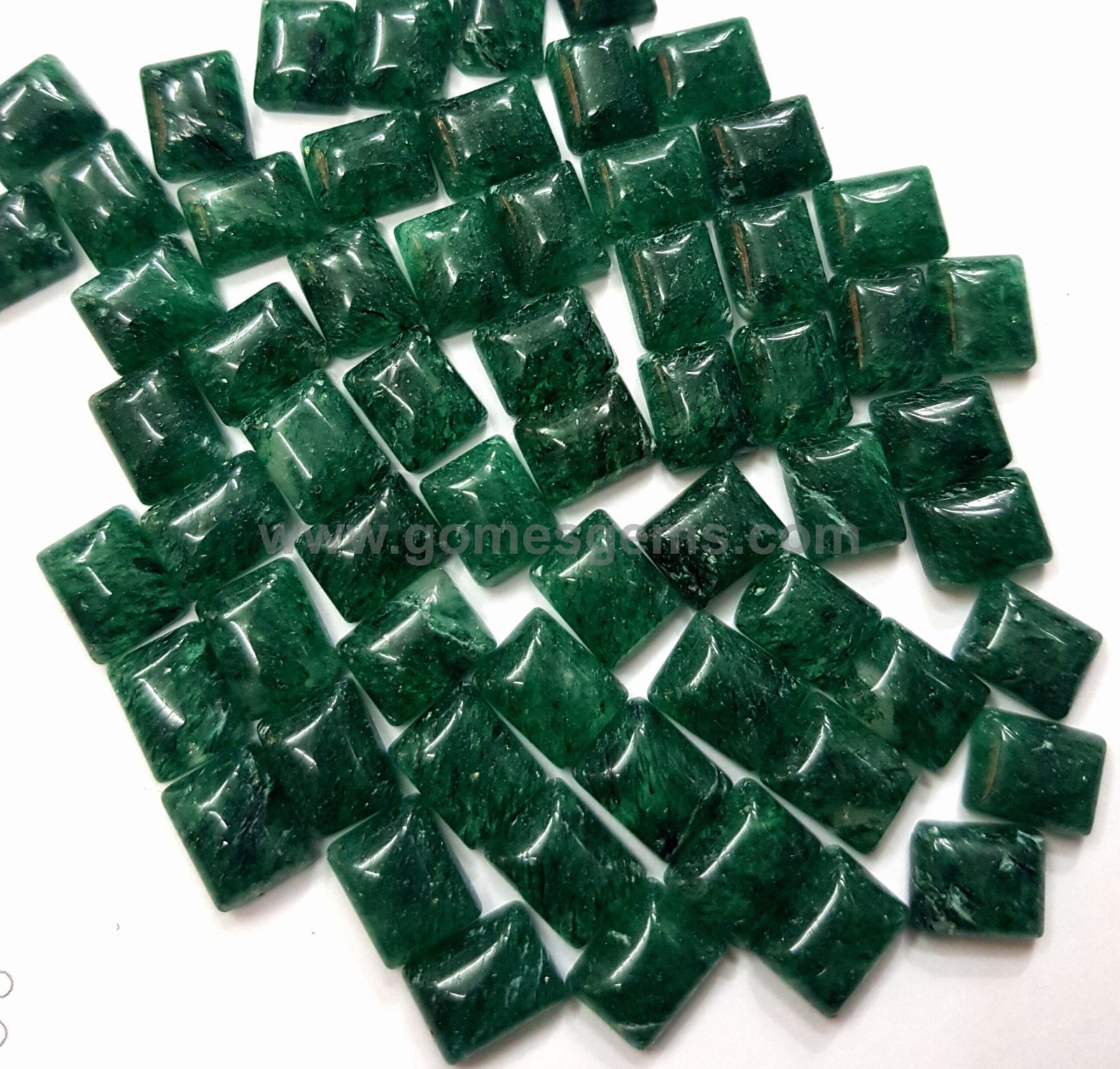 Natural Green Aventurine Octagon Cabochon, Calibrated Gemstone (3x5 To 10x14 MM)