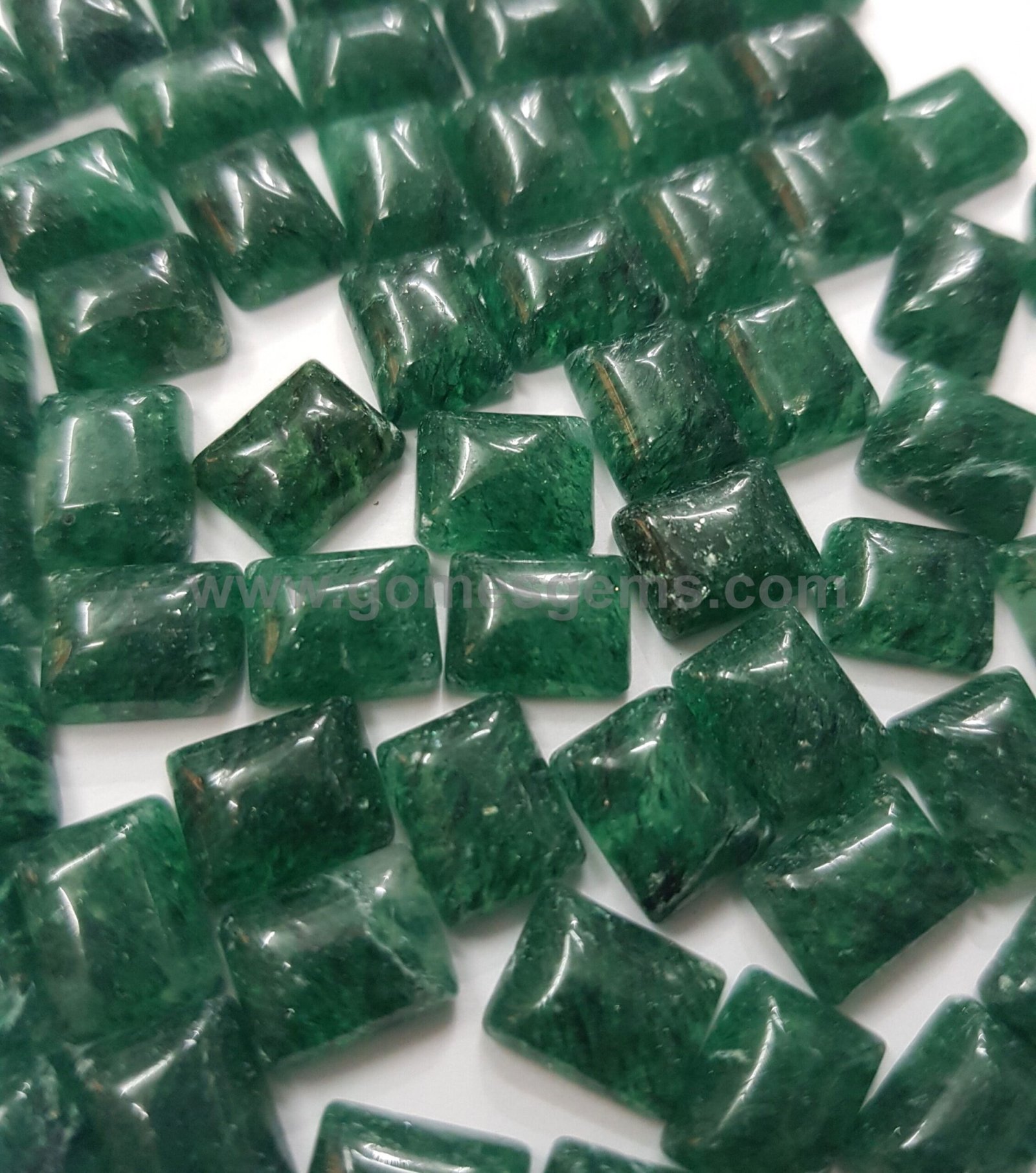 Natural Green Aventurine Octagon Cabochon, Calibrated Gemstone (3x5 To 10x14 MM) - Image 3
