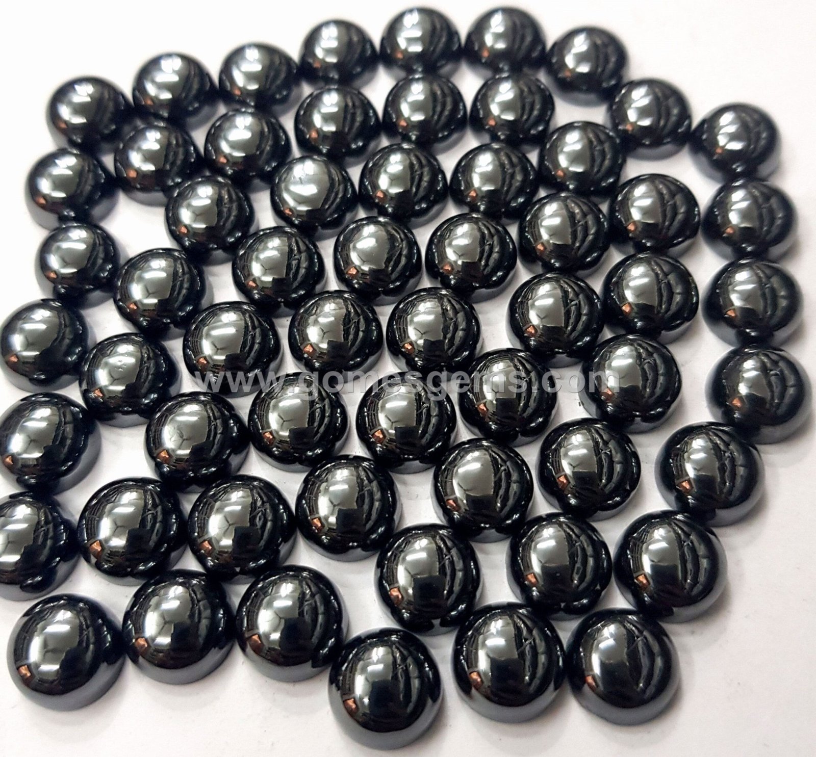 AAA Hematite Round Cabochons | Natural Black Gemstone Loose Stones (3mm–12mm) - Image 5