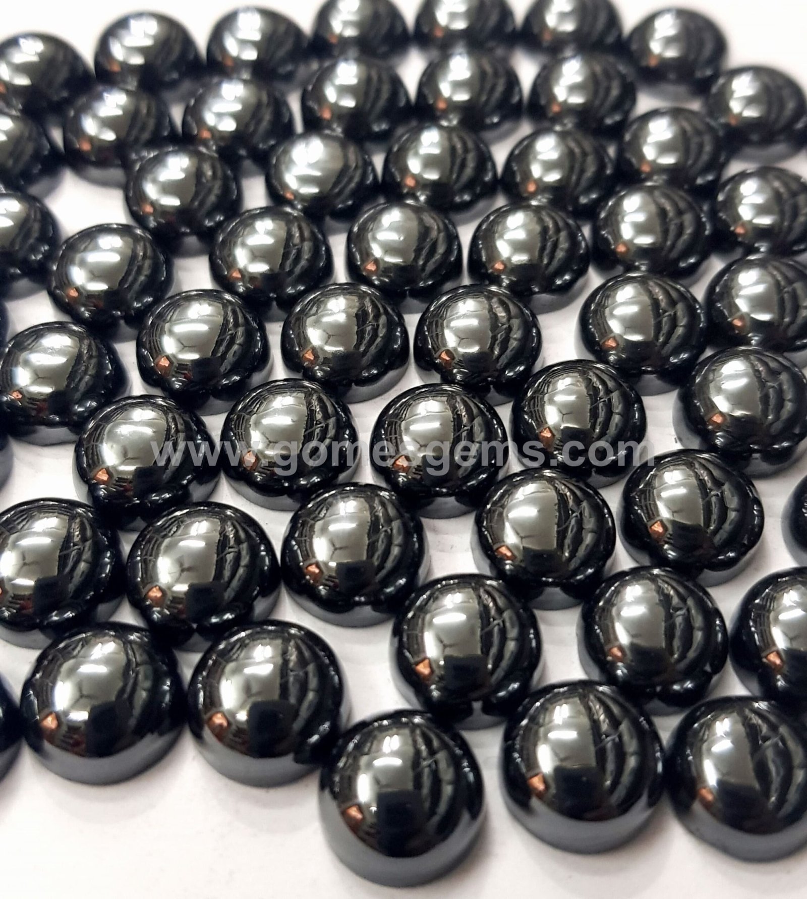 AAA Hematite Round Cabochons | Natural Black Gemstone Loose Stones (3mm–12mm) - Image 6